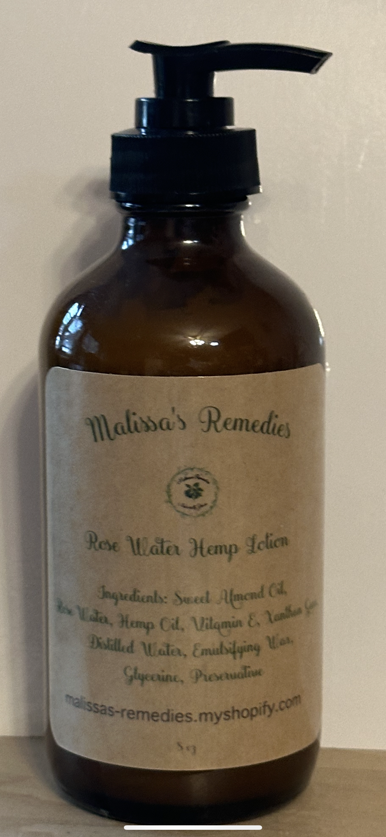 Lotions, Glass Amber Bottle