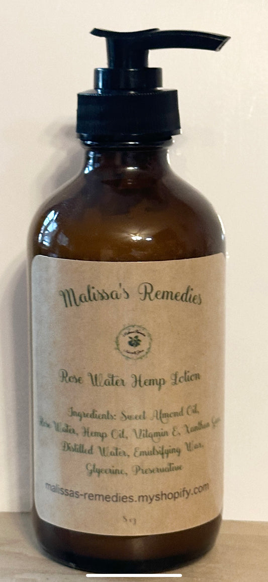 Rose Water Hemp Oil Lotion